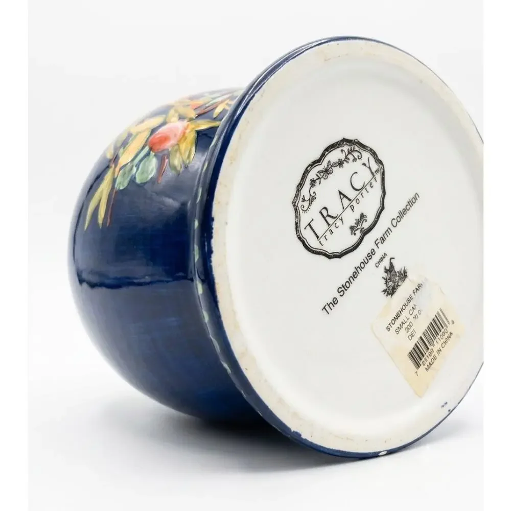 Vintage Tracy Porter Stonehouse Farm Collection Hand Painted Rooster Canister